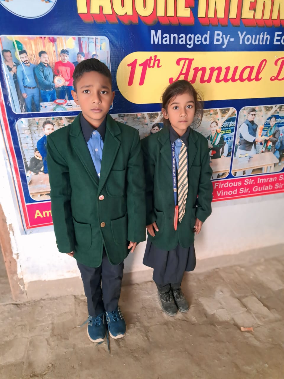 Students in school uniform